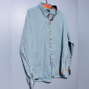 Men's Blue Button-Up Jacket